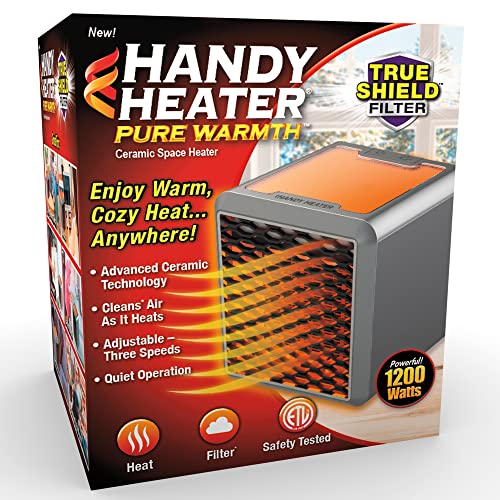 Ontel Handy Heater Copper Core Pure Warmth Ceramic Space Heater