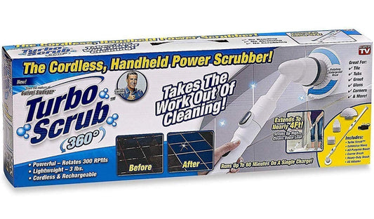 Turbo Scrub Ontel 360 Cordless Power Scrubber, One Size, White