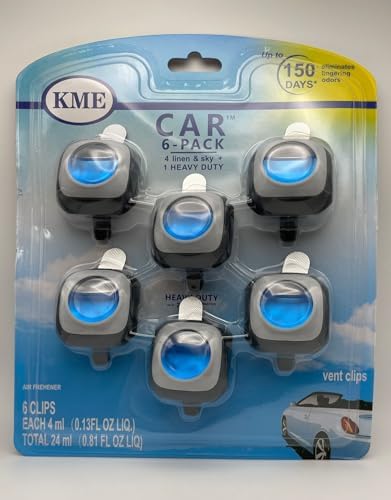 Blue Sky Car Air Freshener Vent Clip, 6ct by KME