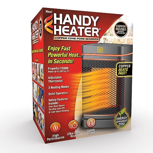 Ontel Handy Heater Copper Core Pure Warmth Ceramic Space Heater