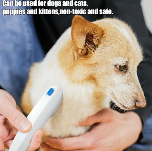 DailyTrade Electric Pet Grooming Comb, Removes Loose Hair, Suitable for Cats, Dogs & Rabbits, white