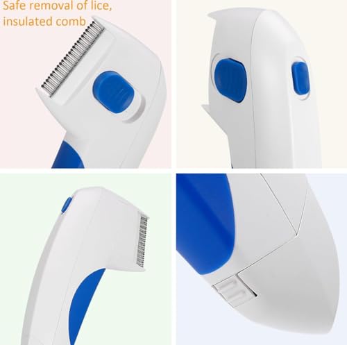 DailyTrade Electric Pet Grooming Comb, Removes Loose Hair, Suitable for Cats, Dogs & Rabbits, white