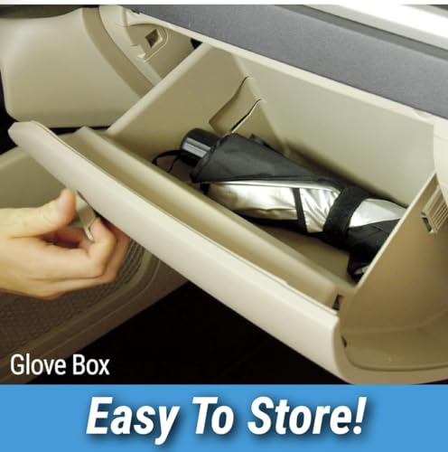 Ultra-Fold Sun Shield: Premium Reflective Car Windshield Shade - Block UV Rays, Heat, and Keep Your Vehicle Cool - Fits Most Cars, SUVs, and Trucks