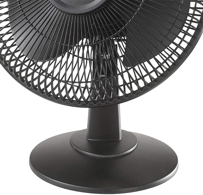 DailyTrade 12in Table Fan, Desk Fan, quiet small indoor fan, Ideal for Home, Bedroom, Dorm & Office,