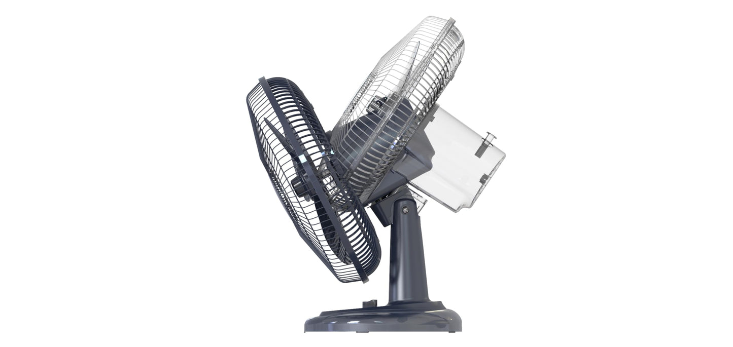 DailyTrade 12in Table Fan, Desk Fan, quiet small indoor fan, Ideal for Home, Bedroom, Dorm & Office,