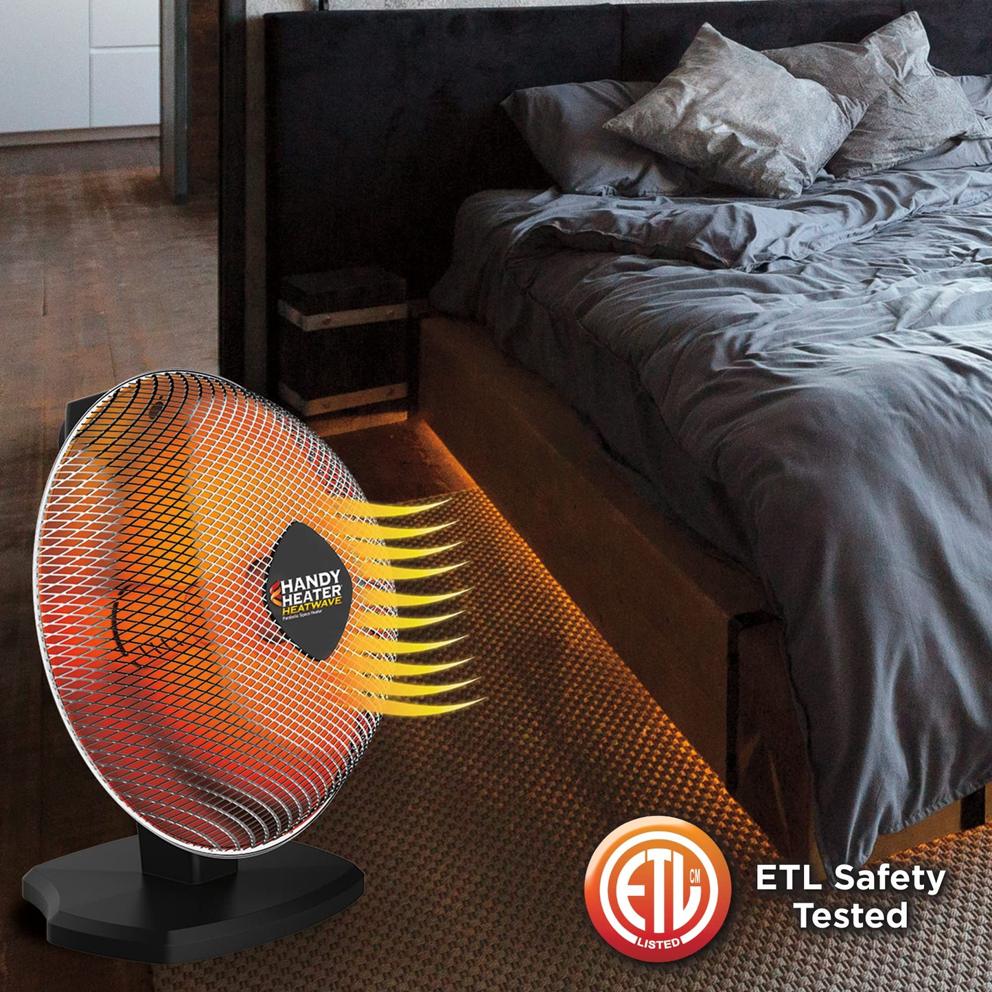 Handy Heater Heatwave Parabolic Space Heater with Advanced Ceramic Technology