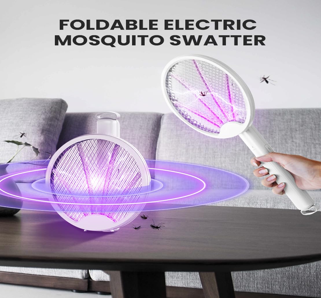 LED Bug Zapper Indoor, 10 Years Lifespan 3 Lamps Sustainable Less Power, 3800V Powerful Electric Mosquito Zapper, Durable Fly Trap Mosquito Trap, Fly Killer Fly Zapper