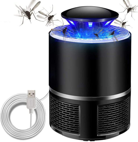 WowCatch Fruit Fly Trap, Electric Mosquito & Fly Zappers/Killer - Insect Attractant Trap Powerful Little Gnats, Hangable Mosquito Lamp for Home, Indoor, Outdoor, Patio (Black)