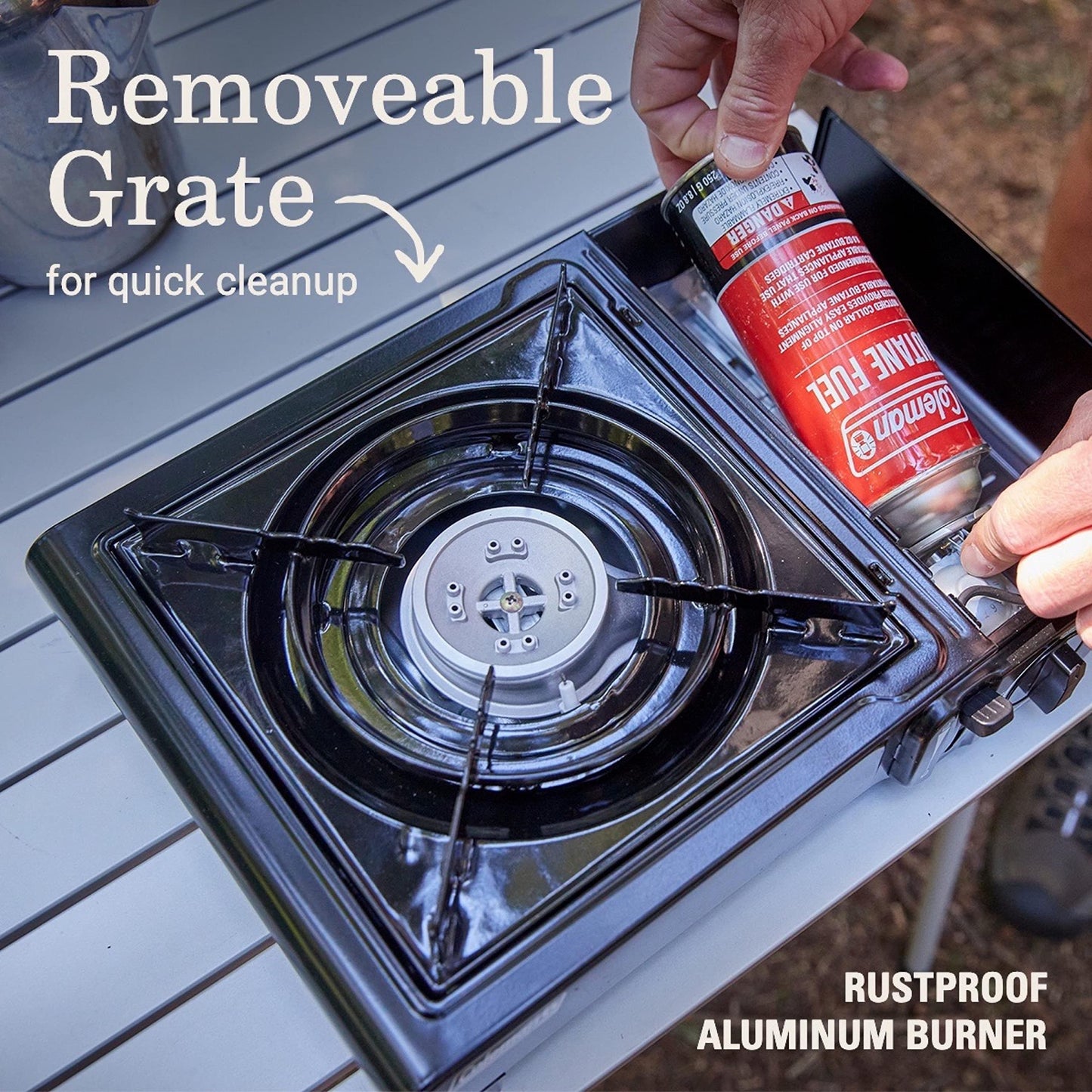 Coleman Classic 1-Burner Butane Stove, Portable Camping Cooktop with Carry Case & InstaStart Ignition, Adjustable Burner with 7650 BTUs of Power for Camping, Grilling, Tailgating, & More