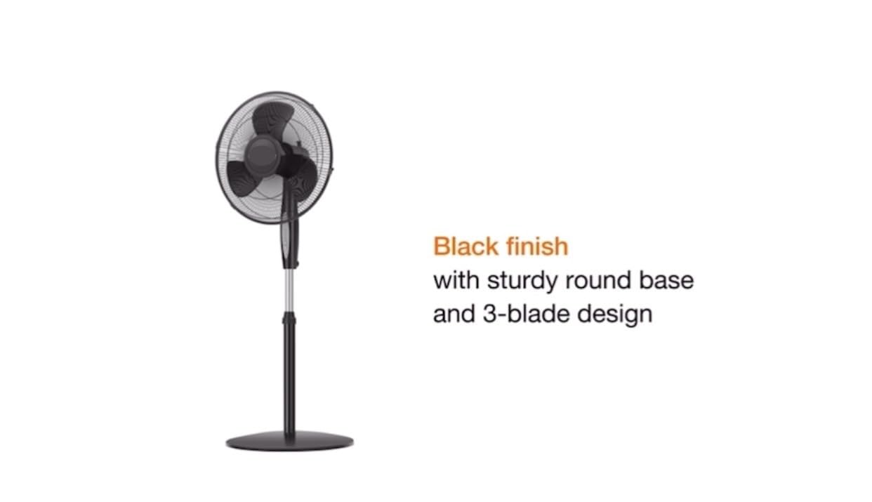 Pedestal Floor Fan 16 or 18 Inch Standing Fan for Home Office Bedroom with Oscillating Dual Blades Quiet AC Motor Adjustable Height Remote Control Timer Tilt Head Powerful Electric Fan
