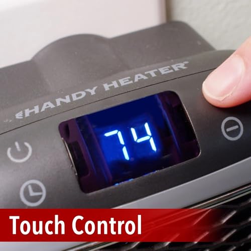 Ontel Handy Heater Turbo 800W Wall Outlet Heater w/Auto Shut off