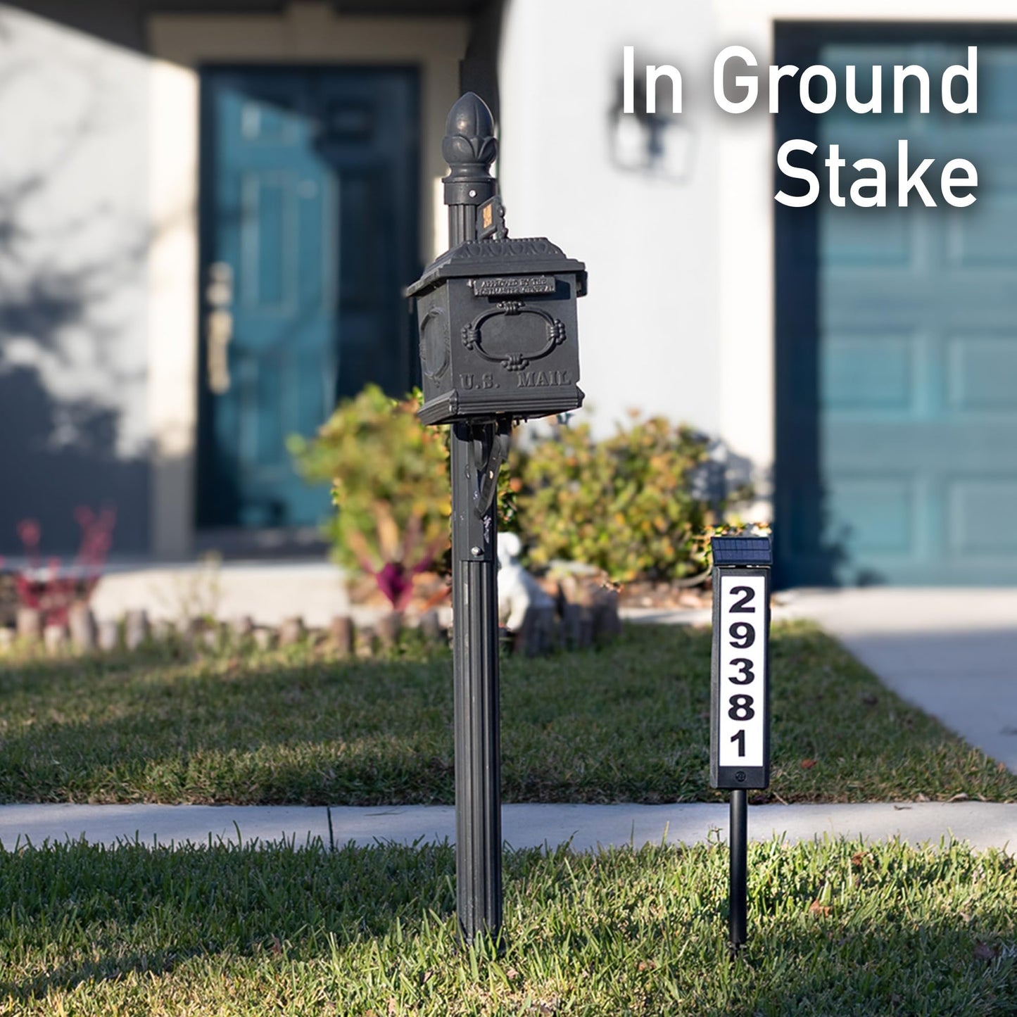 Sensor Brite Solar Powered Address Light, 360-Degree LED House Number Sign, Automatic & Adjustable Solar Address Sign, Includes 40 Numbers 4 X (0 to 9) & 26 Letters (A to Z)