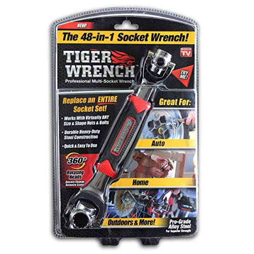 Ontel Tiger Wrench TW-MC12/4-48 Tools In One Socket - Works with Spline Bolts, 6-Point, 12-Point, Torx, Square Damaged Bolts and Any Size Standard or Metric