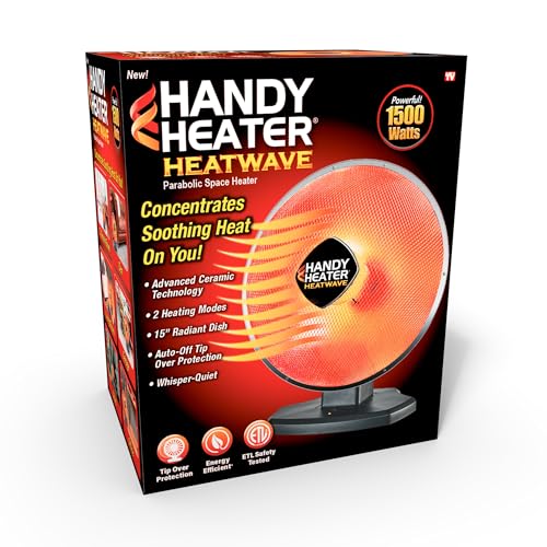 Handy Heater Heatwave Parabolic Space Heater with Advanced Ceramic Technology