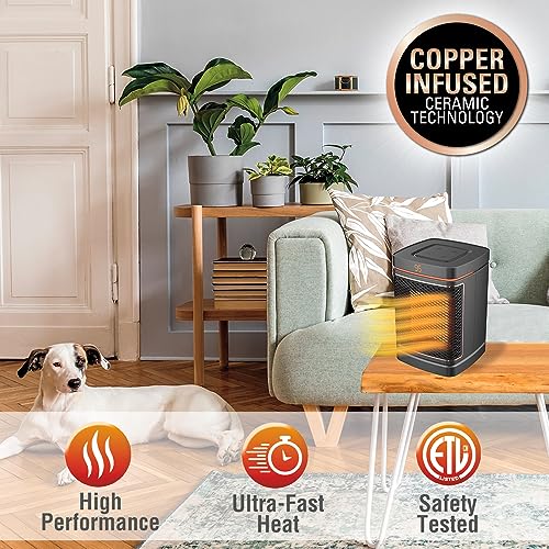 Ontel Handy Heater Copper Core Pure Warmth Ceramic Space Heater