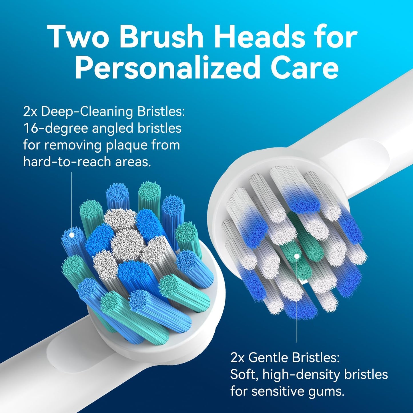 SEAGO Rotating Electric Toothbrush with 8 Round Brush Heads, with 5 Cleaning Modes, Sonic Technology Whitening Teeth in 14 Days, for Adult Children，SG-2603