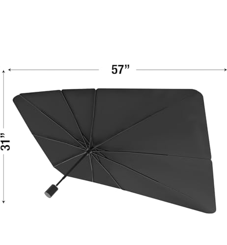 Ultra-Fold Sun Shield: Premium Reflective Car Windshield Shade - Block UV Rays, Heat, and Keep Your Vehicle Cool - Fits Most Cars, SUVs, and Trucks
