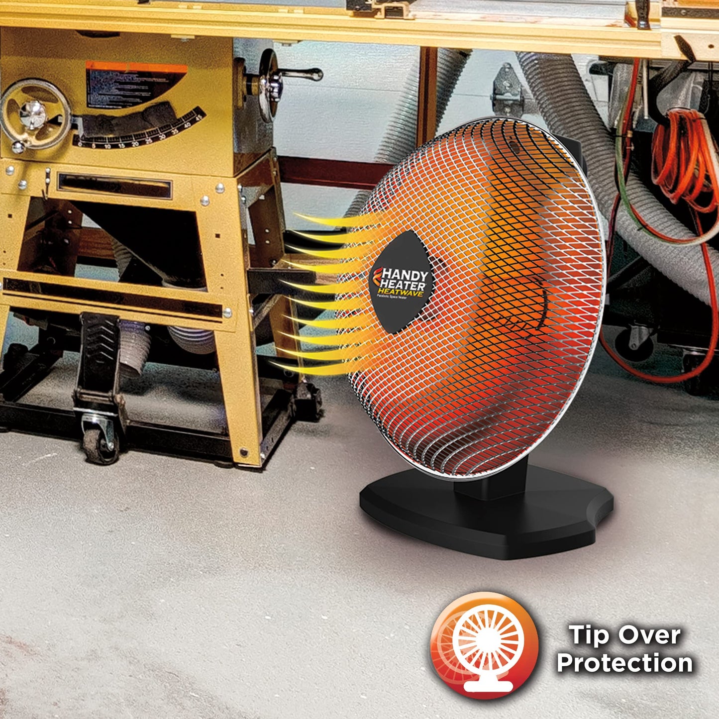 Handy Heater Heatwave Parabolic Space Heater with Advanced Ceramic Technology